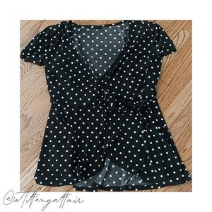 Wrap Tie Top - Torrid Size 1